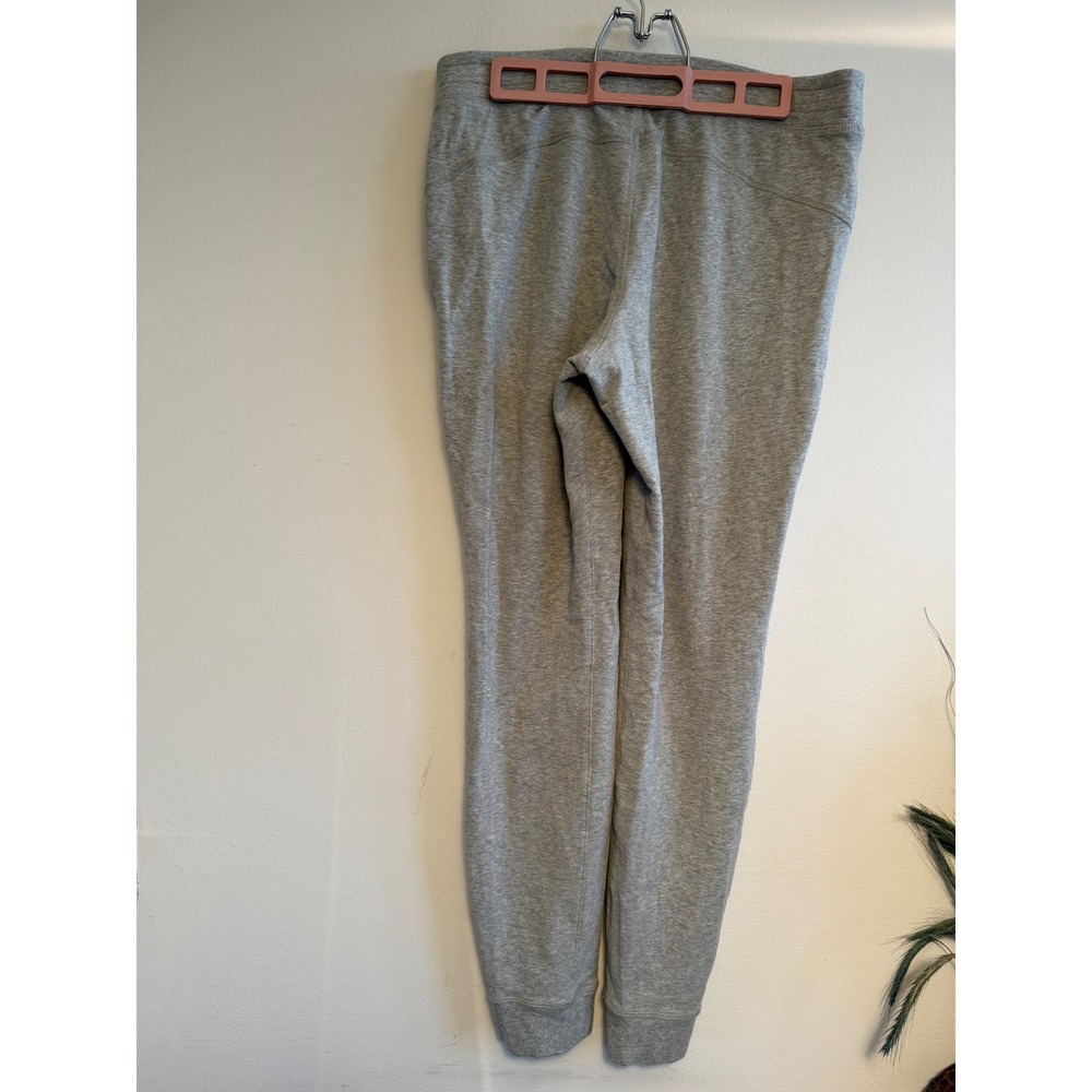 Alo Yoga Urban Moto Sweatpants Heather Grey Ribbed Joggers Womens no drawstring - Picture 4 of 10